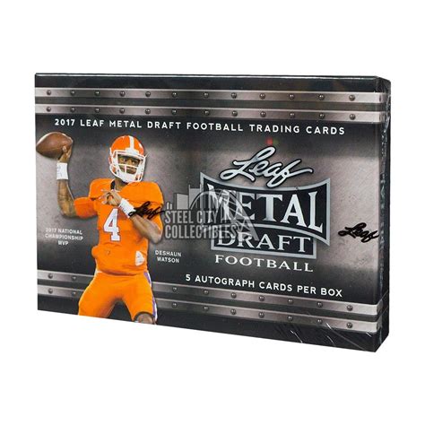 2017 leaf metal draft football box|leaf metal football cards.